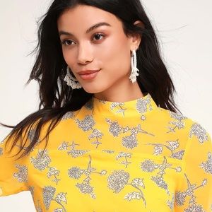 Gorgeous Yellow Lulus Dress